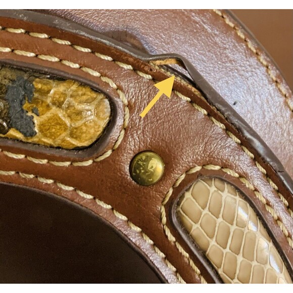 RELIC Animal Print Circular Black/Brown Hobo Crossbody Faux Leather Bag - Picture 11 of 11